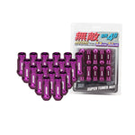 MUTEKI SR48 EXTENDED OPEN WHEEL NUTS - PURPLE